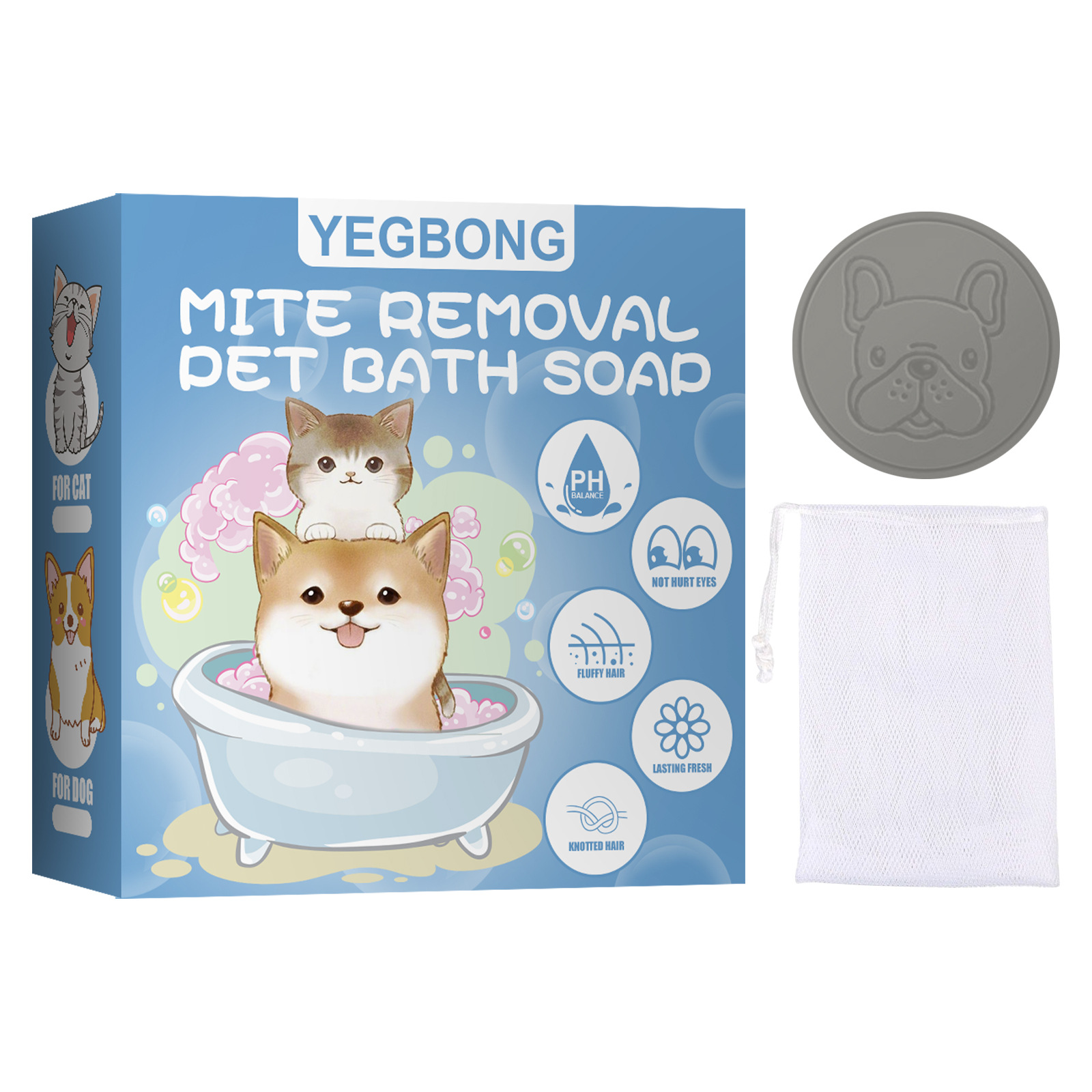 Water Bath Laboratory - Pet mite removal bath soap for