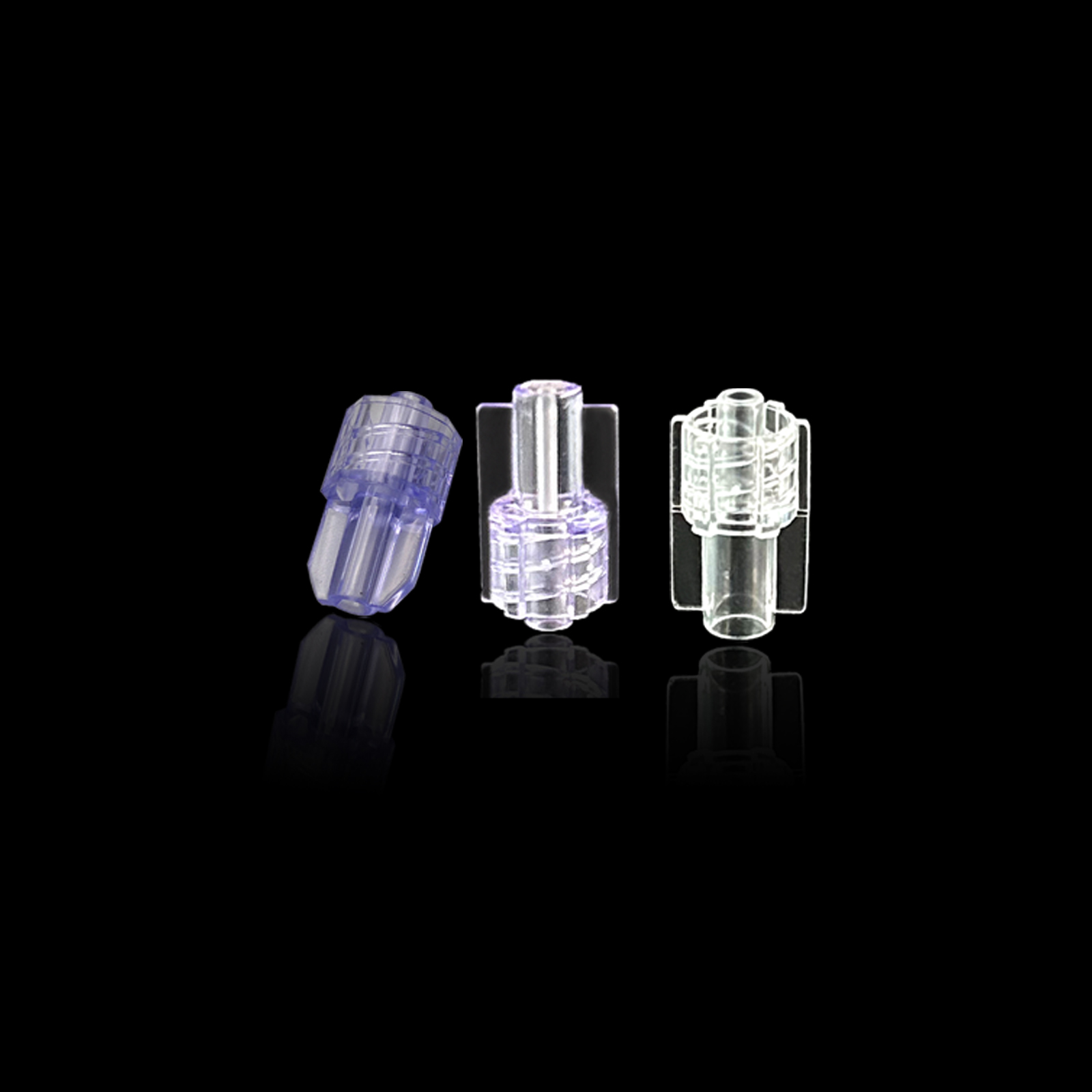 Medical Lab - 100 male Luer-lock connectors for Luer