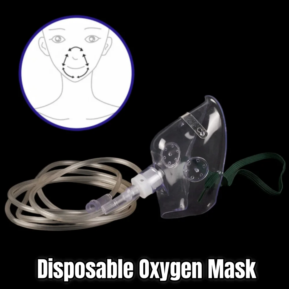 1Set Adult Oxygen Mask Disposa - Medical Oxygen Concentrator review and price