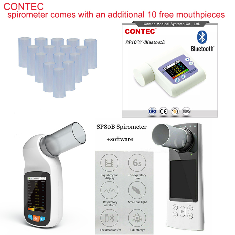 20/50/100pcs Reusable mouth pi - Spirometer Lung Function review and price